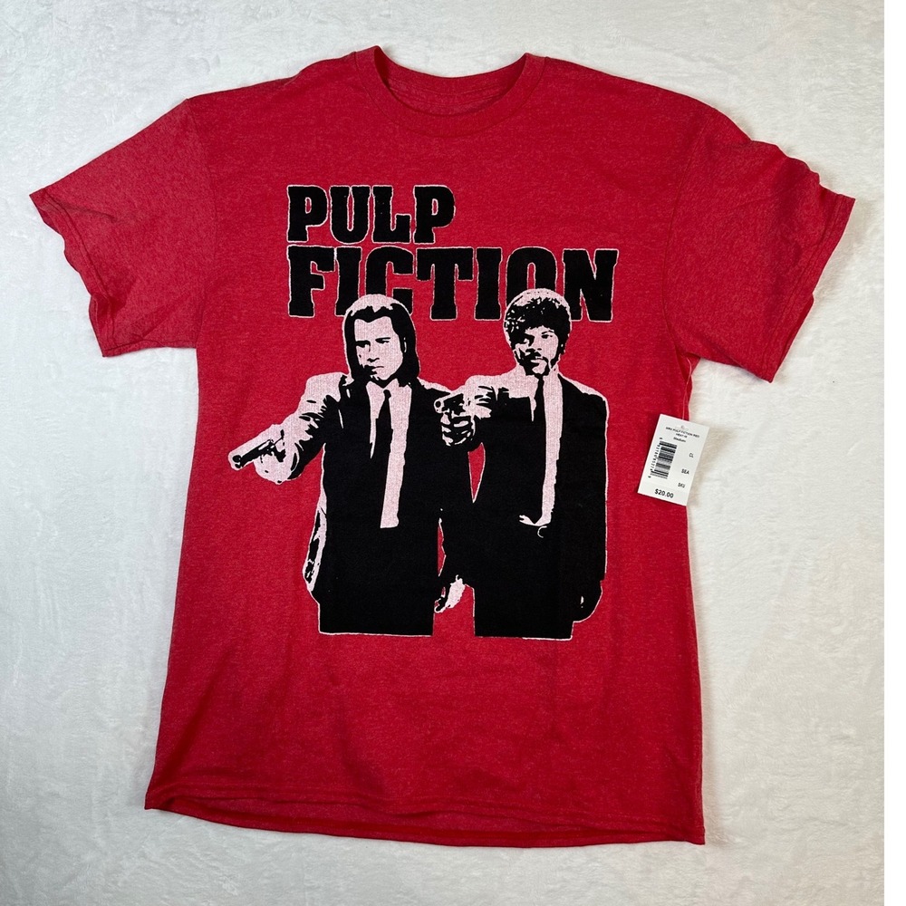 Pulp Fiction Graphic Tee‎ Red Heather Miramax 2019 Movie T-Shirt Mens Medium NWT